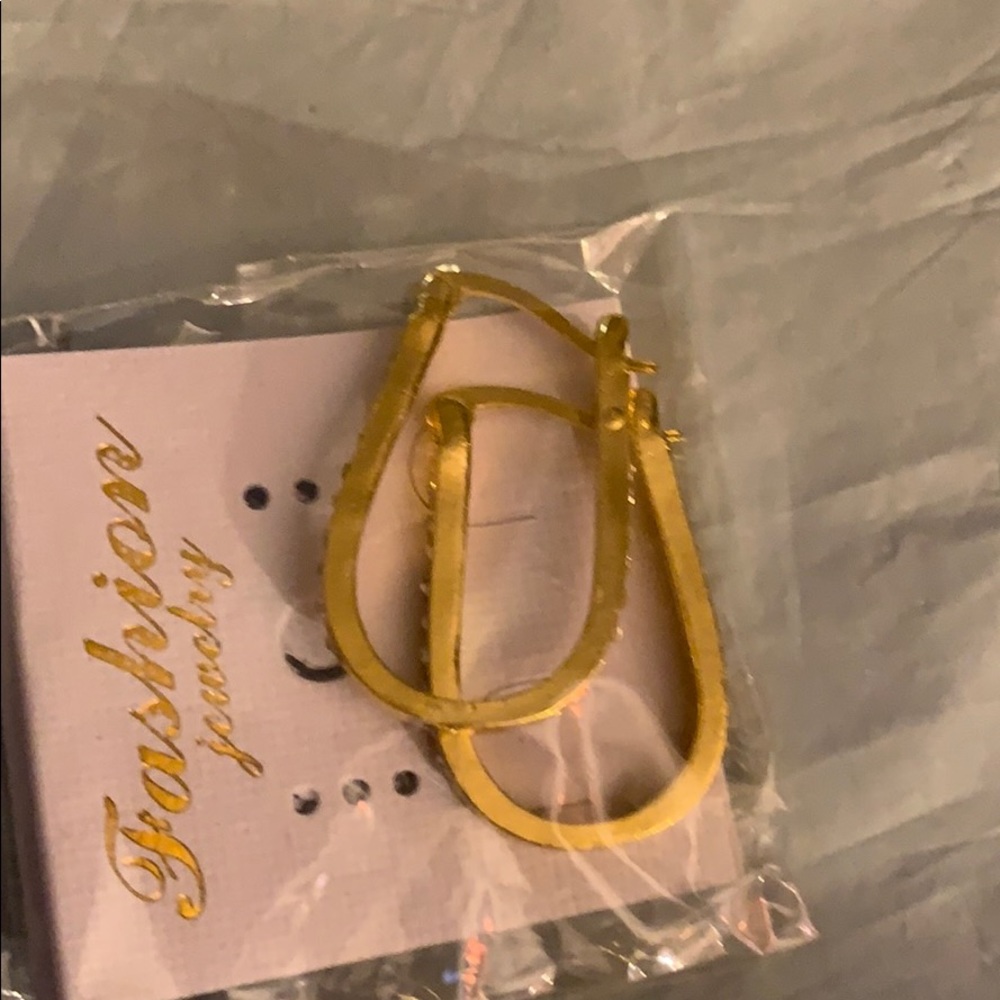 Women’s gold plated hoop earrings